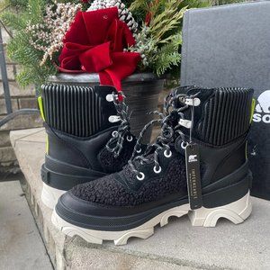 SOREL BREX BOOT COZY LACEUP WP 9 Women's Waterproof Boot Outdoor Gorpcore NEW